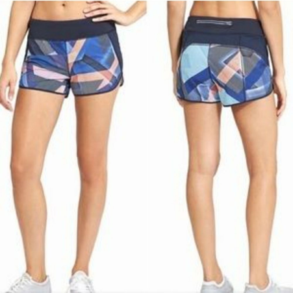 Athleta Abstract Running Shorts Size Small